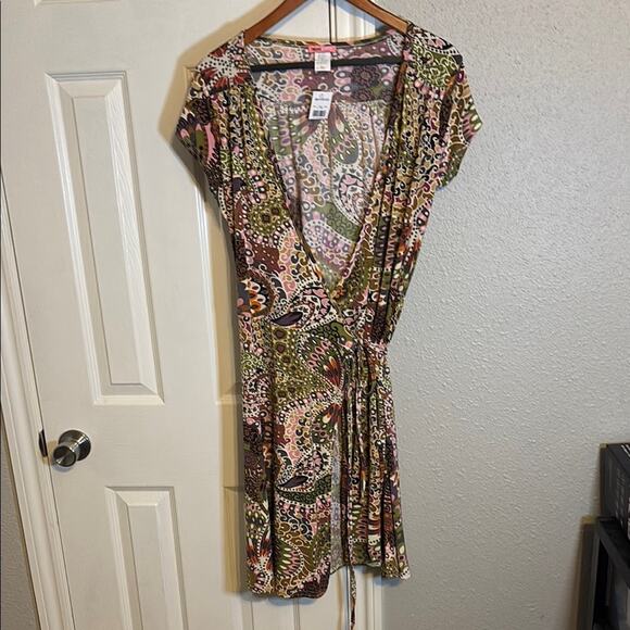 NWT Deadstock Vintage Y2K boho wrap dress size xl - Picture 1 of 6